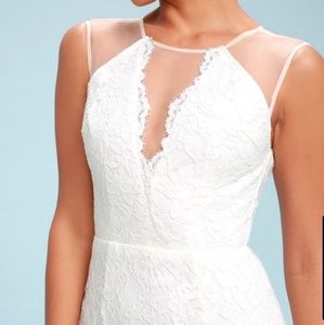Lulus Amazing Lace White Maxi Dress